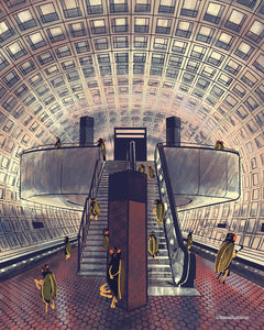Cicadas in the Metro - LIMITED EDITION PRINT